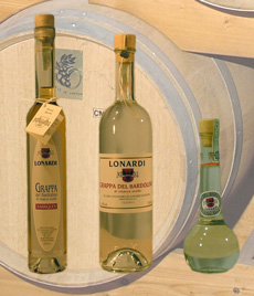 Grappa del Bardolino Lonardi gewonnen aus den besten Trestern des Bardolino