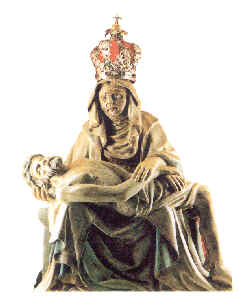 Die Statue der Schmerzensmutter&nbsp;�Madonna della Corona� - Wallfahrtsort Madonna della Corona