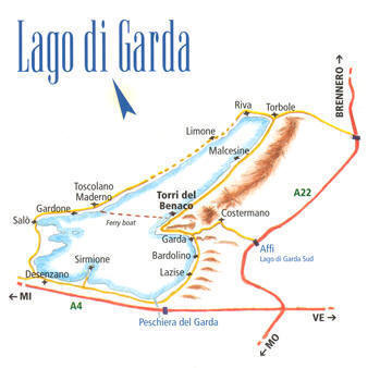 Posizione geografica di Torri del Benaco