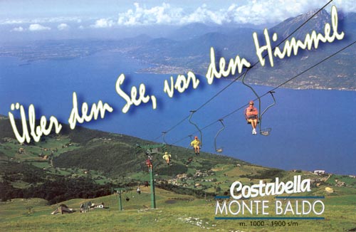 Neue Prada Costabella Monte Baldo Kabinenbahn und Sessellift 