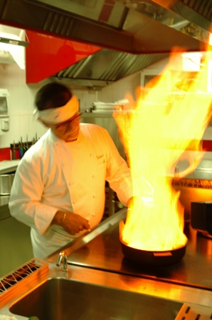 Chef Isidoro Consolini - Barschfilet in Kruterkruste auf Eierschaum mit Senfkrnern