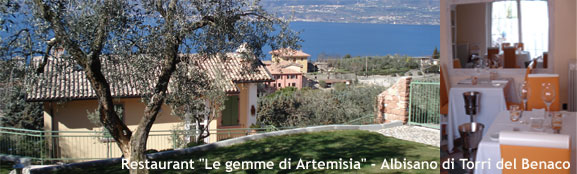 Restaurant Le Gemme di Artemisia in Albisano von Torri del Benaco