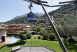 Funivia-Seilbahn mit Drehkabine am Gardasee